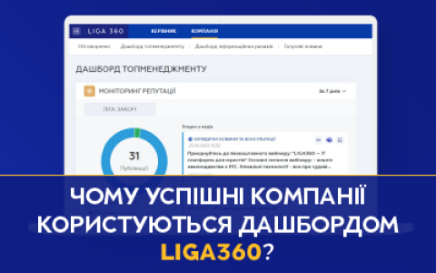 Чому успішні компанії користуються дашбордом у LIGA360?