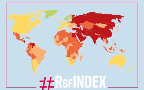 Україна за рік піднялася на 27 позицій у рейтингу свободи преси
