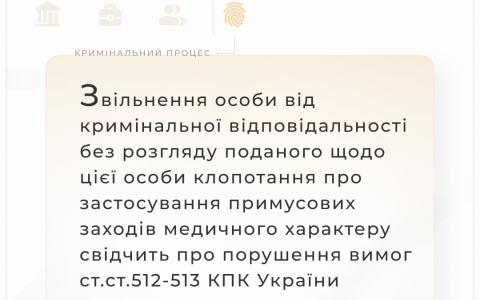 Звільнення особи від кримінальної відповідальності без розгляду клопотання про застосування примусових медзаходів