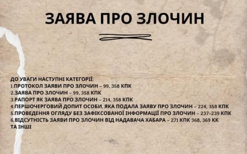 Заява про злочин