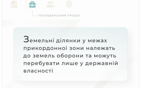 Земельні ділянки у межах прикордонної зони належать до земель оборони та можуть перебувати тільки у держвласності