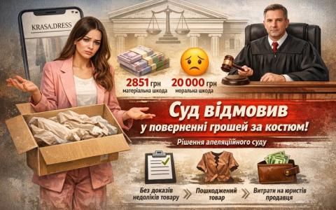 Суд відмовив у поверненні грошей за придбаний через Instagram костюм: один нюанс вирішив все