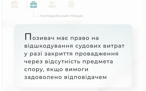 Позивач має право на відшкодування судових витрат у разі закриття провадження через відсутність предмета спору