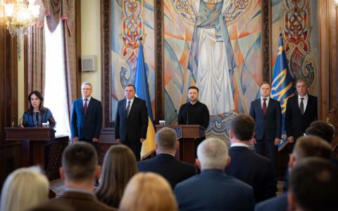 У присутності Президента України Володимира Зеленського 22 новопризначених суддів склали присягу