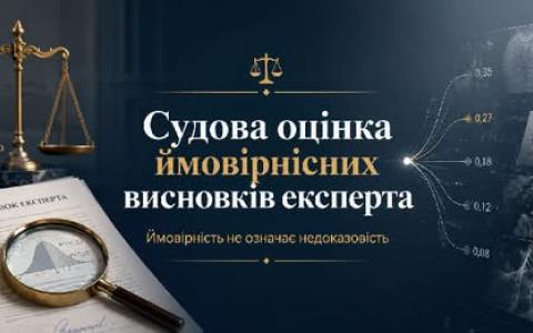 Судова оцінка ймовірнісних висновків експерта