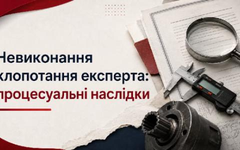 Невиконання клопотання експерта: процесуальні наслідки