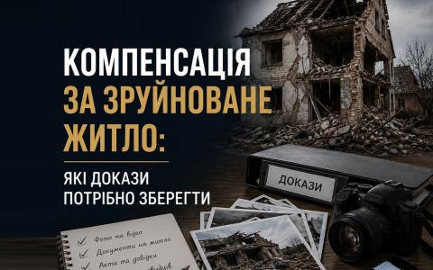 Компенсація за зруйноване житло в Україні: які докази потрібно зберегти та який алгоритм дій?