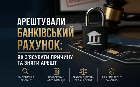 Арештували банківський рахунок: як з’ясувати причину та зняти арешт