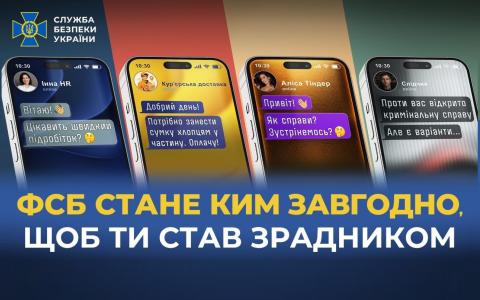 «фсб стане ким завгодно, щоб ти став зрадником»: СБУ проводить інформаційну кампанію з протидії вербуванню українців