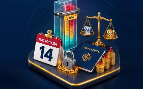 Важлива інформація для ФОП та бізнесу: з 14 листопада ліміти стають суворішими!